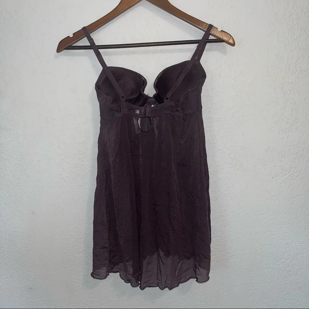Gilligan & Omalley Purple Lace Lingerie Dress